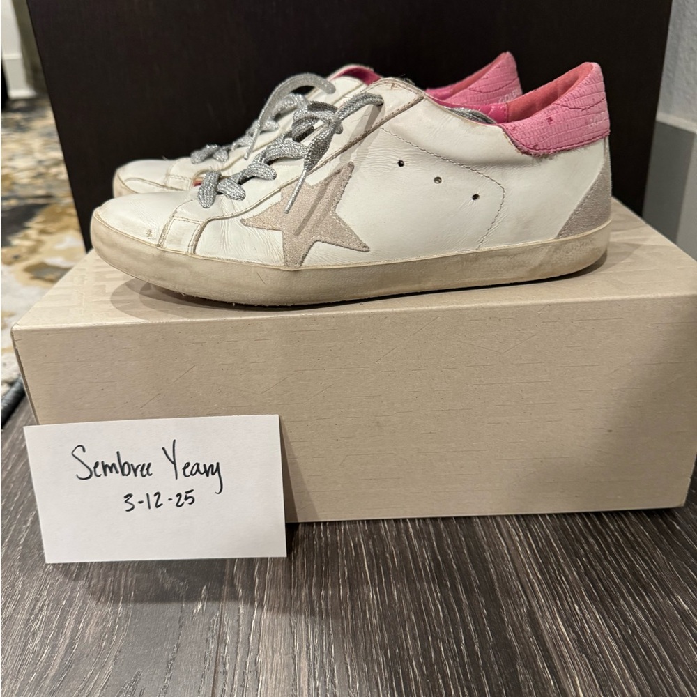 Stylish Pink and White Women's Sneakers